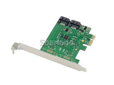 PCIe 2 Ports SATA3 Adapter 88SE9170